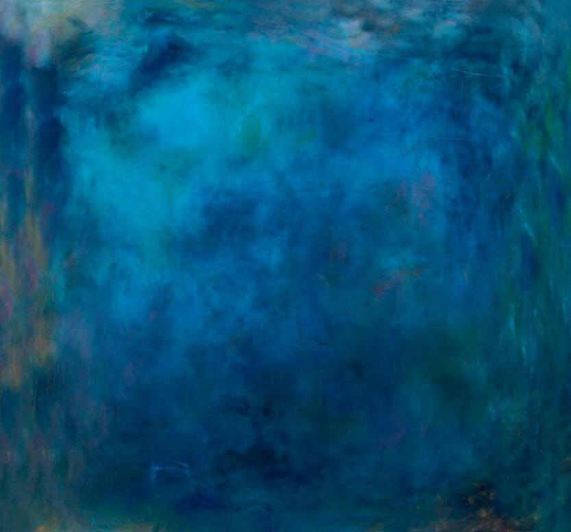 景泰蓝湖-戴安娜·科丝 (美国) / 油画 / 80cm×80cm