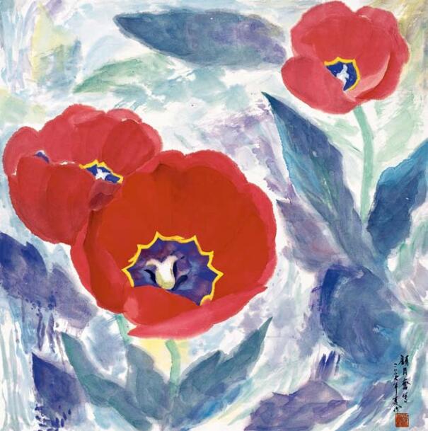 艳阳天 顾同奋 / 68cm×68cm