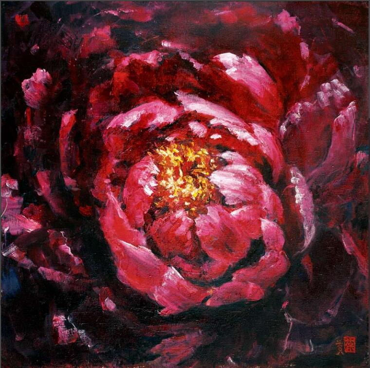 国色天香-温葆 / 80cm×80cm