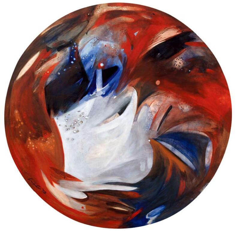 怒放-巴彼塔·达丝（印度）/ 丙烯画 / 101cm×101cm