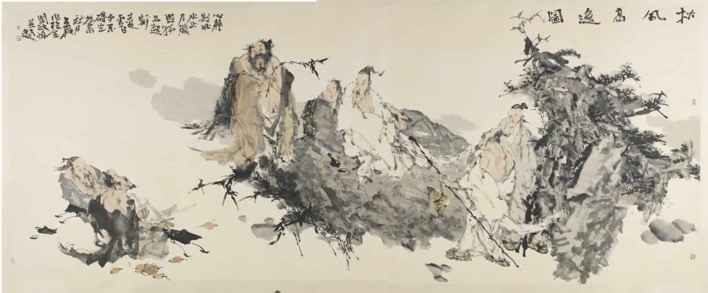 梁占岩《松风高逸图》